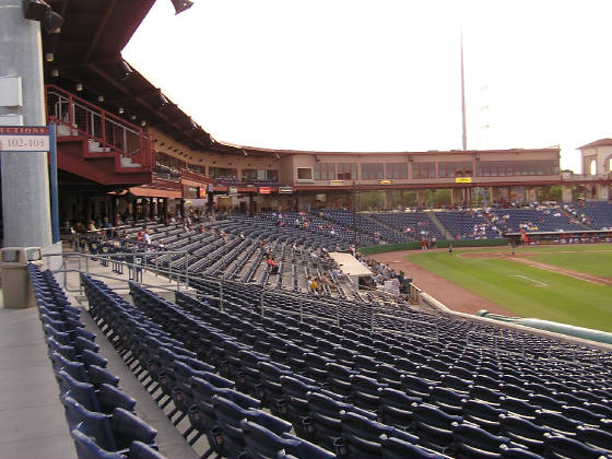 Bright House Fields 1st base stands - Clearwater